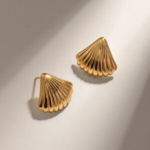 Ocean Shell Stud Earrings