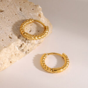 Mini Twist Hoop Earrings