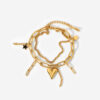 layered star & heart chain bracelets – stainless steel gift jewelry
