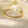 18k gold plated opening bracelet – for women